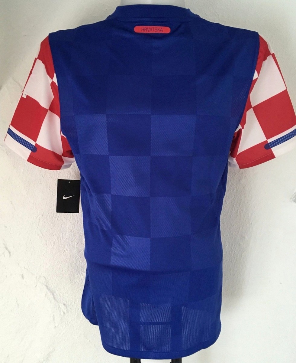 CROATIA 2010/12 AWAY (XL) NIKE SHORT SLEEVE BLUE/RED/WHITE SOCCER