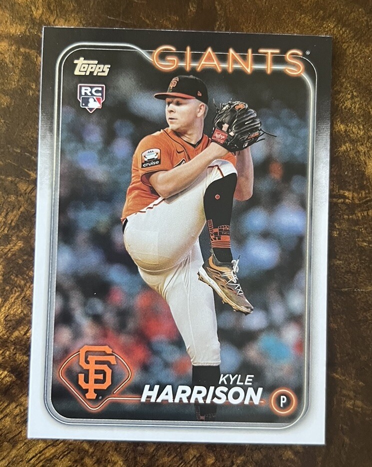 2024 TOPPS BASEBALL, KYLE HARRISON, ROOKIE, SAN FRANCISCO, MINT, CARD 667