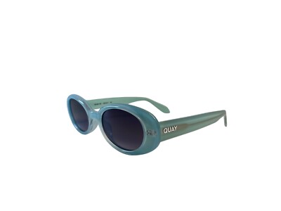 NEW!mrare Quay Cornflower Powder Blue Oval Sunglasses felt cute quay-felt-cute-52mm-gradient-  main image 2