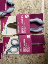 Vibrant Life Trimming Grooming Shears & Premium Nail Clippers 