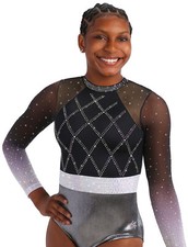 NEW Brooklynn Girls Gymnastics Competition Leotard by Snowflake Designs