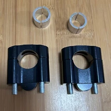 HandleBar Fat Bar Mount Clamps Risers Adaptor 7/8" to 1 1/8" Dirt Pit Bike ATV