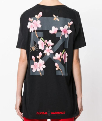 2013 Main Label Off-White Black Global Warming Blossom Virgil
