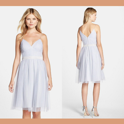 slim fit dress slacks Aidan Mattox- Sleeveless Lace Fit & Flare Dress in Twilight main image 0