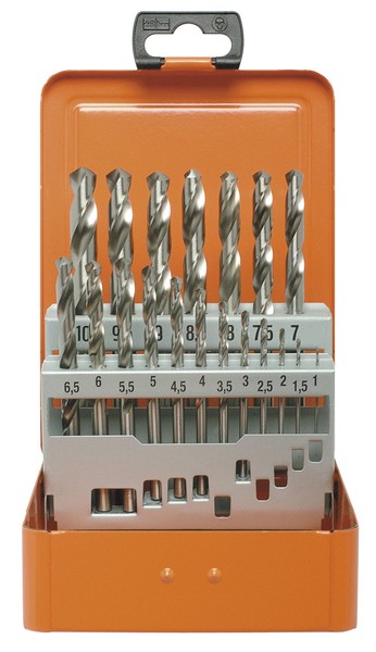 Projahn Spiralbohrer Set 19-Tlg HSS-G Din 338 Typ N Ø 1-10 Mm 60315 Alu Stahl-image