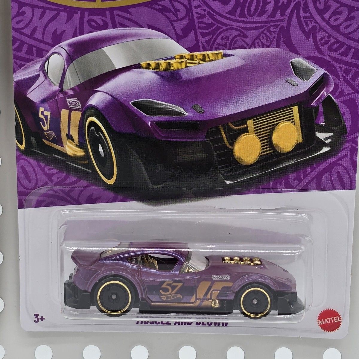 Hot Wheels 35周年記念 '57 Chevy 2024 HOT WHEELS 1957 CHEVY #121/ 250 BLACK W/ WHITE LETTERS