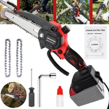 6" Cordless Chainsaw Brushless Electric Handheld Chain Saw For Milwaukee Battery