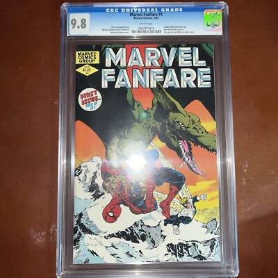 Marvel Fanfare 1 CGC 9.8 1982 White Pgs , W- CC, A- MG, PS, FM {CGCB4}