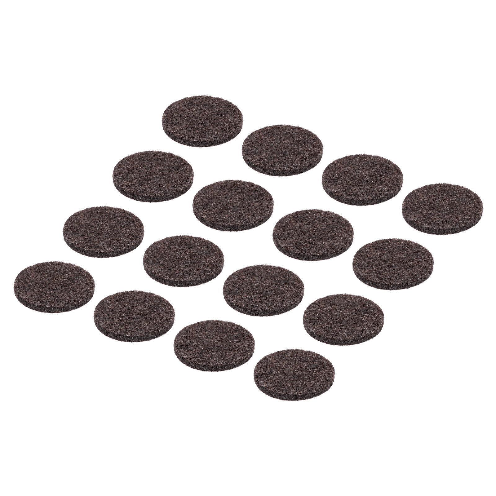 48pcs Felt Furniture Pads, 1-3/16 Inch Round Chair Leg Protectors, Dark Brown