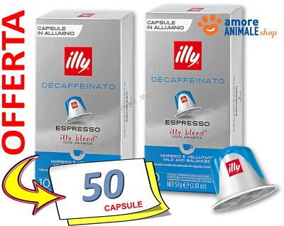 50 Kapseln   Illy Kompatibel Nespresso / Kaffee Röstung Ab Gusto Entkoffeiniert