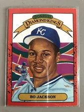 1990 donruss bo jackson diamond kings error card