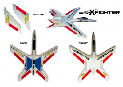 arkai Mega-X-Fighter ARTF IMPELLERMODELL 4 x 9g Servo & 30A Regler ALLES FERTIG!