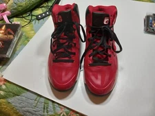 AND 1 Mens MNAN 4301000 Red Black Lace Up Air Bubble High Top Fabric Lined 10.5