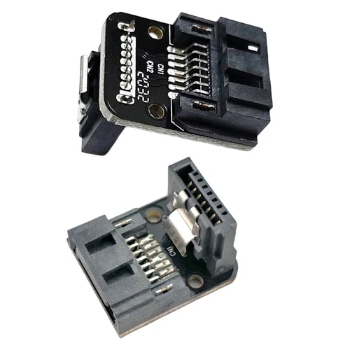90 Degree SATAs 7Pin Elbow Adapter 6Gbps SATAs Adapter Up/Down for Motherboards