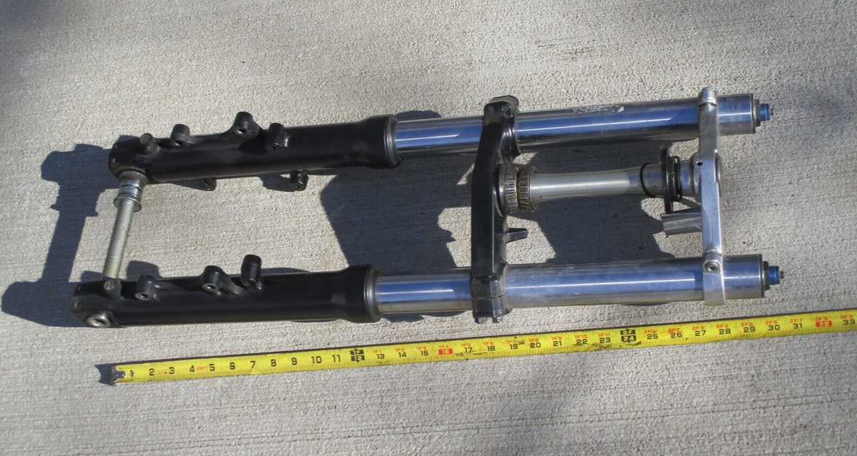 ケイ素 1999 Kawasaki ZX-6R Complete Front End Forks Suspension