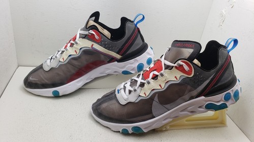 Nike React Element 87 Dark Grey Blue (AQ1090-003) Size 10.5 - Picture 9 of 14