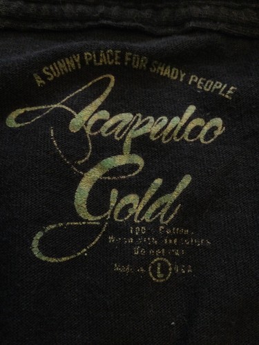 Howard Hughes - “Hate The Player-Hate The Game” -Black Shirt -L -Acapulco Gold - Picture 3 of 3