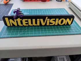 INTELLIVISION Video Game Shelf Display 3D printed logo sign with Running Man
