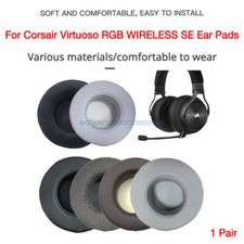 Premium Sheepskin Ear Pads For Corsair Virtuoso RGB WIRELESS SE Headphone Cover