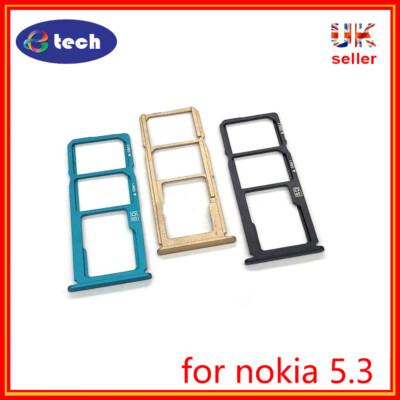Nokia 5.3 TA-1234TA-1223 TA-1227TA-1229 Dual Sim SD Card Tray Socket Slot Holder