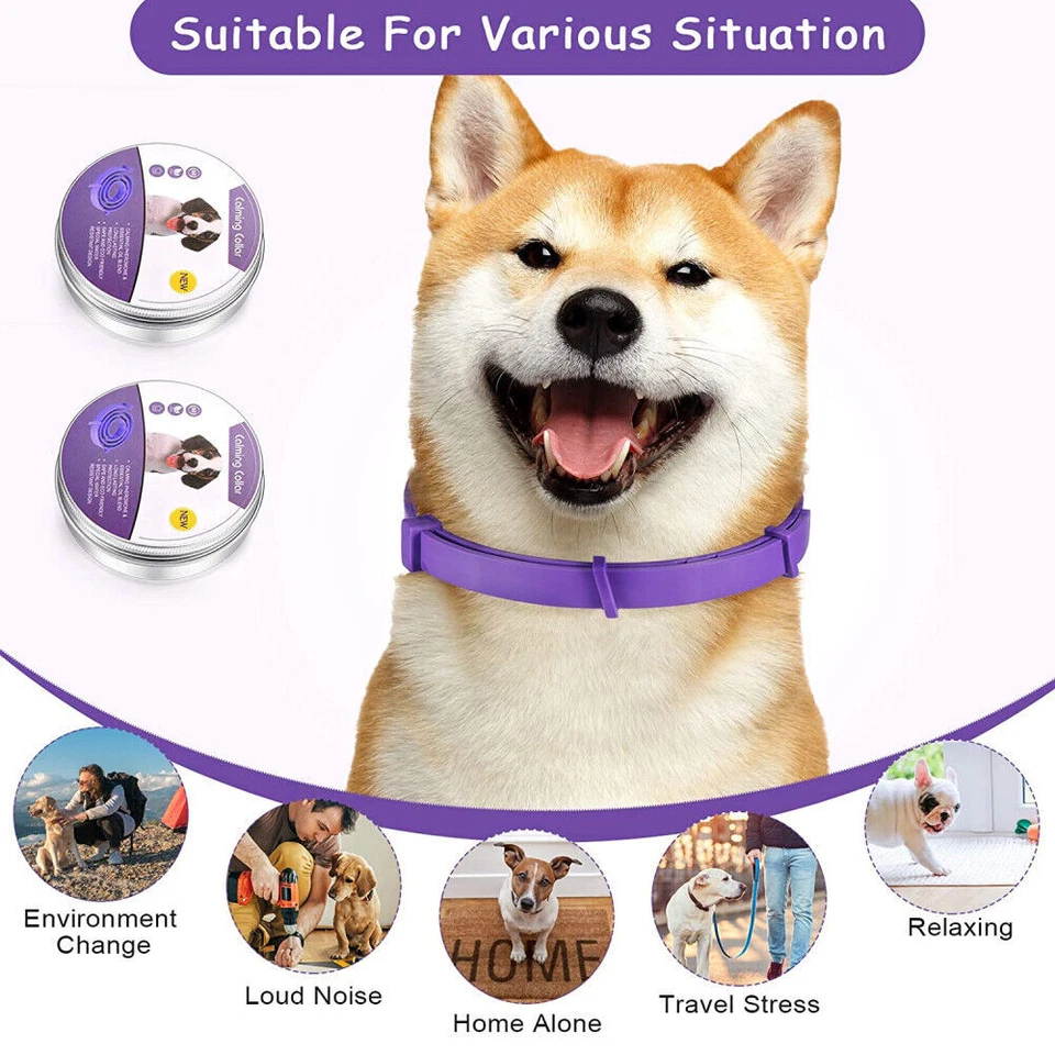 4/6PC Pet Calming Collar for Cat Dog Adjustable Anti-anxiety Stress Reduction AU - image 3 of 4