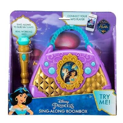 Disney Aladdin Princess Sing-Along Boombox Built-In Tunes Disney Aladdin Princess Sing-Along Boombox Built-In Tunes