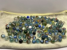 Vintage Marble Lot Over 140 Various Sizes, Types And Colors