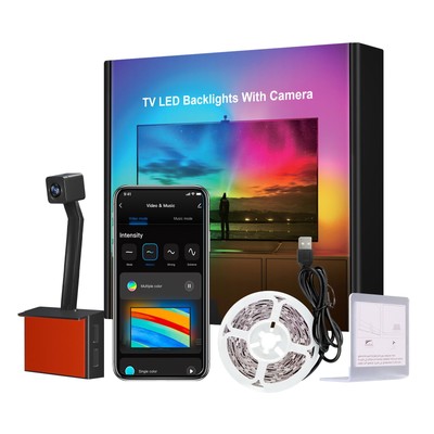 Smart TV Lights Sync to Screen, 55-65 inch TV Led Backlight with 2.4G WiFi, 1...