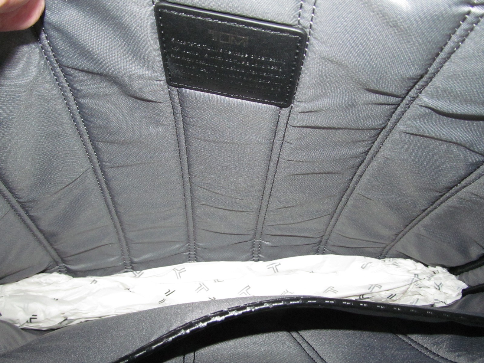 TUMI Kalvin Executive Black Nylon-Leather 14" Laptop Sleeve-Crossbody-Carbon NWT image 7