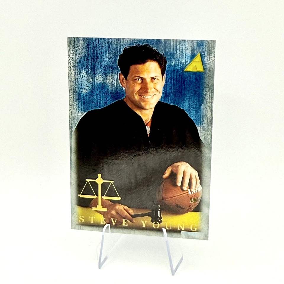 Steve Young 1995 Pinnacle Trophy Collection #192 49ers Foil HOF SP🔥 - Image 3 of 4