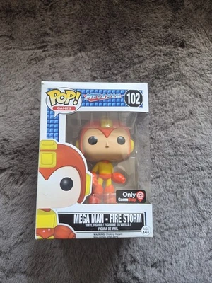 Funko Pop Mega Man Game Stop Exclusive Vinyl Figure Orange Fire Storm - Bild 1 von 4