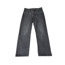 Levi's Premium Big E Wedgie Straight Jeans Faded Black Stretch Womens  W28 L26