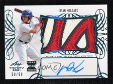 2021 Leaf Trinity Patch Platinum 58/99 Ryan Holgate #PA-RH2 Patch Auto 0o87