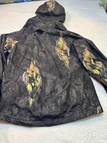 Mossy Oak Women's Hooded Light Weight Jacket Coat Full Zip Camo Pink M(38-40) - Picture 11 of 16