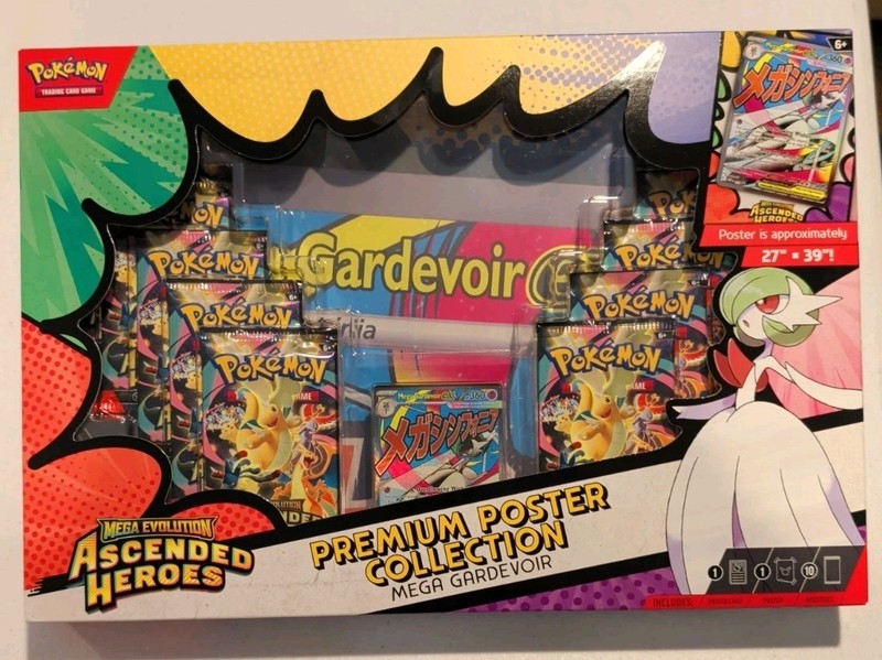 Pokemon TCG Ascended Heroes Mega Gardevoir Premium Poster Collection SEALED✅