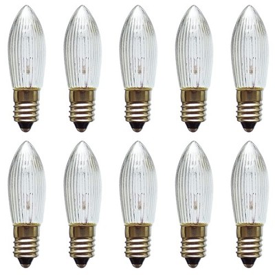 10x Topkerze INNEN 8 12 14 15 16 23 24 34 46 48 55 V Riffelkerze Spitzkerze E10