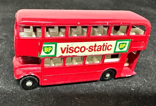 Lesney Matchbox Routemaster Bus No 5-D BP Visco-Static Red Double Decker