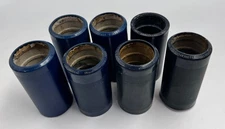 Lot of 7 Vintage Edison Blue Amberol Record Cylinders