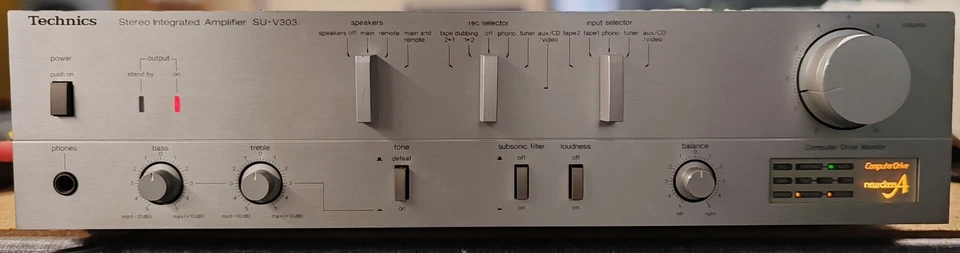 Amplificatore integrato Hi Fi Vintage Technics SU-V303 Silver - Immagine 2 di 4