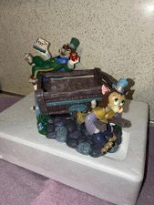 Disney Vtg Pinocchio Villains Honest John & Gideon Desk Set Rolodex New In Box