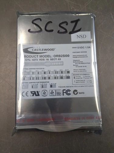 Sealed SCSI Internal ORB Drive 2.2GB EIDE ORB2SI00 Castlewood
