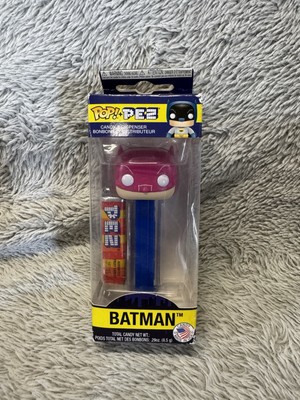 Batman Funko Pop! PEZ Spender Chase Limited Edition 2018 Pink Mask ohne Aufkleber