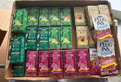 Lot of 31 Glade Lasting Mist Refills Mixed Scents NOS Vintage