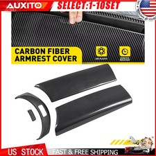 For Mercedes Benz GLC Class 15-20 Carbon Fiber Console Armrest Button Trim 2-10X