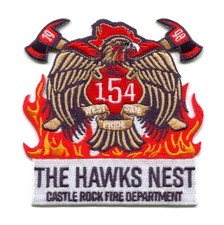 Parche 154 de la estación del departamento de bomberos de Castle Rock Colorado CO