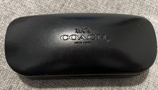 Coach New York Black Clam Shell Hard Eye Glasses Sunglasses Case