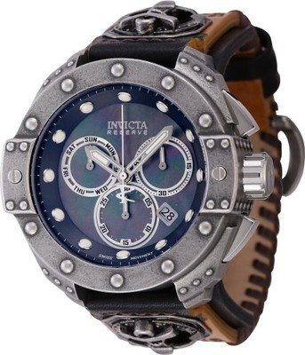 EXTREME RARE Invicta Mens Reserve AKULA 52mm Swiss MOP ARMOUR Chronograph Watch