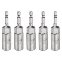 "5X Nussausdreher 13Mm 1/4\" 3.15\" Magnet F. 1/4\" Sechskant"