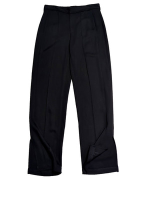 Rag & Bone Womens Cameron Crepe Pant 30x31 Black Front Seam Split Ankle Trouser