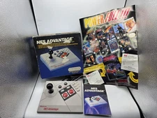 Nintendo NES Advantage Joystick Controller With Box Manual and Poster Works 1984